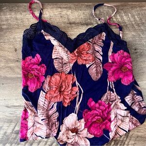 Cami and short pajamas set